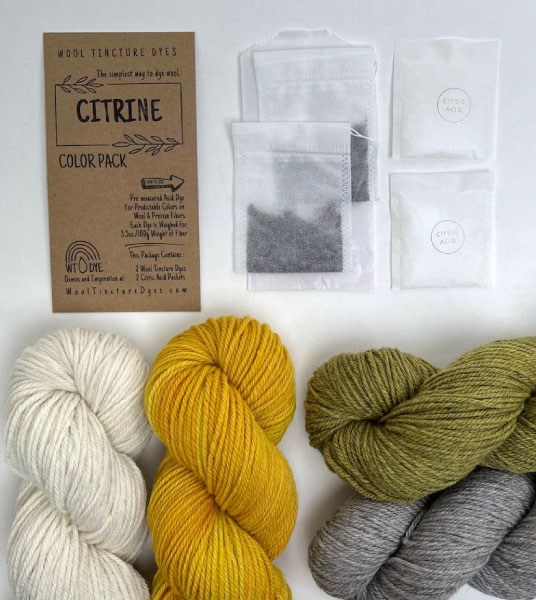 Wool Tincture Dyes - Color Pack -  Citrine