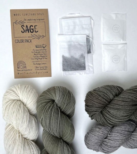 Wool Tincture Dyes - Color Pack -  Sage