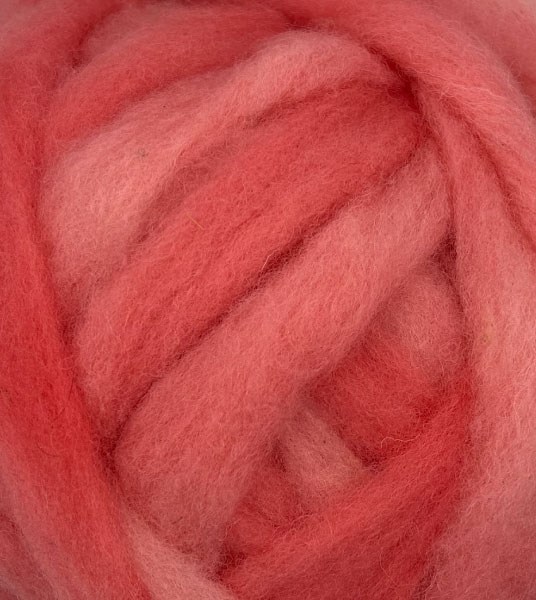 Roving Wool - Pink Variegated