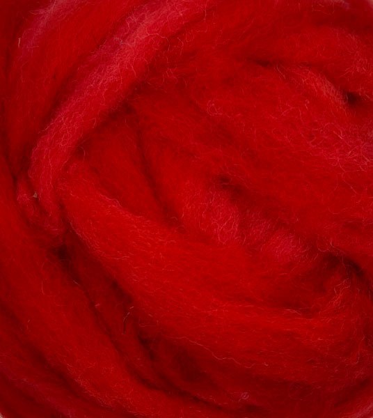Roving Wool - Red